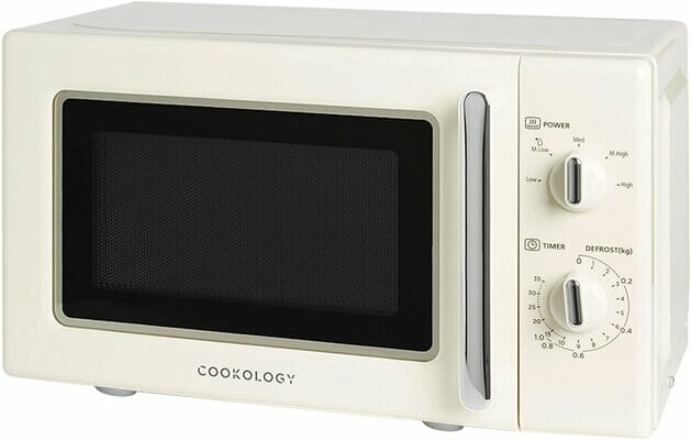 Cookology Retro Microwave in Cream RETMA20LCR 20L 700W Freestanding