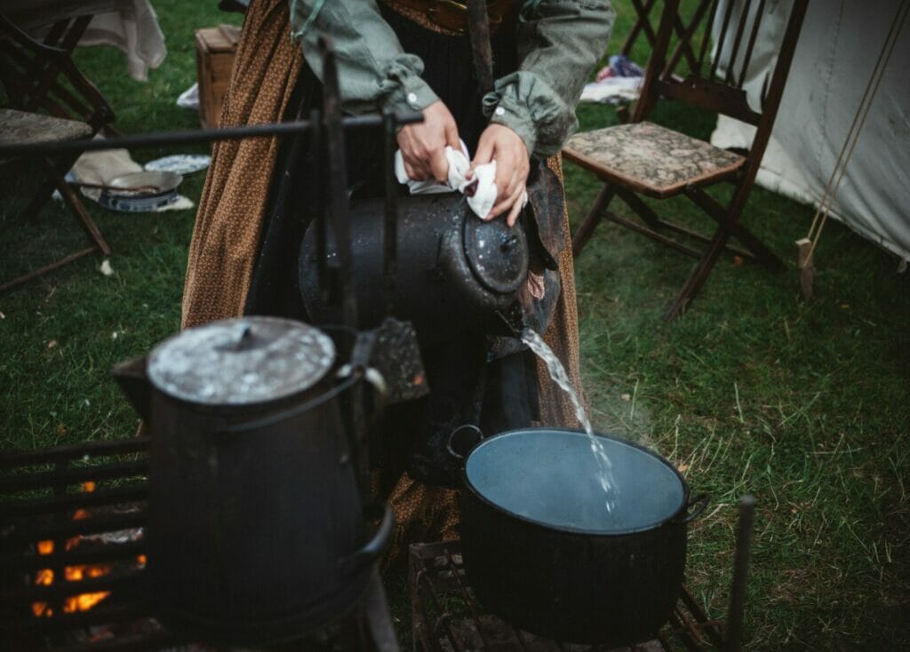 hot water when camping